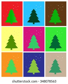 simple Christmas card, vector illustration.