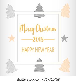 Simple christmas celebrating poster
