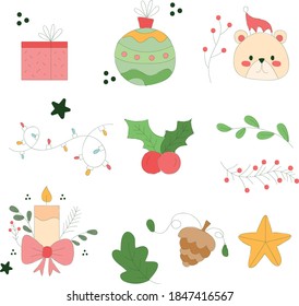 Simple Christmas Decorations for Christmas graphics