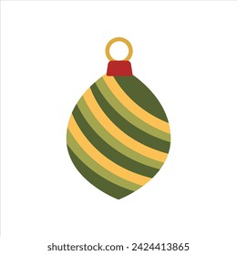 simple christmas elements flat vector