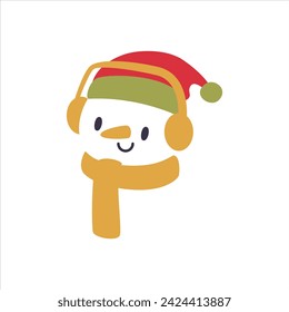 simple christmas elements flat vector