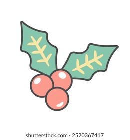 Simple Christmas Holi illustration material