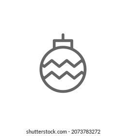 simple christmas icon on white background