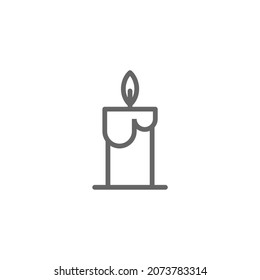 simple christmas icon on white background