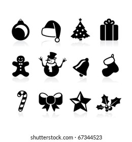 simple christmas icons