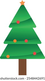 A Simple christmas pine tree