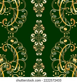 Simple Christmas seamless pattern with geometric motifs. Vector illustration. Retro textile collection. Snowflakes with different ornaments. Elements with blue, yellow and beige colors.