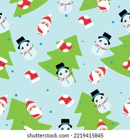 Simple patrón de Navidad sin fisuras con elementos de Año Nuevo.