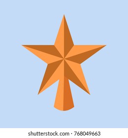 Simple Christmas Star Decoration Vector Illustration Graphic Design