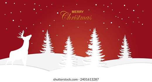 Simple Christmas tree background vector design suitable for Christmas themes.