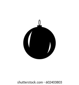 Simple Christmas tree ball. New Year decoration.