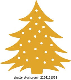 Un simple icono del árbol de navidad, para la decoración