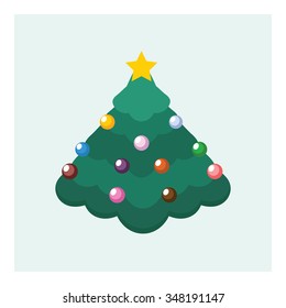 Simple Christmas tree illustration
