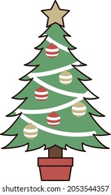 A simple Christmas tree. One unit.
