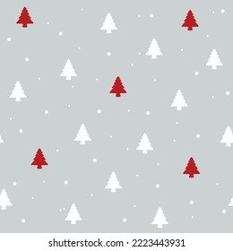 simple christmas tree seamless pattern.