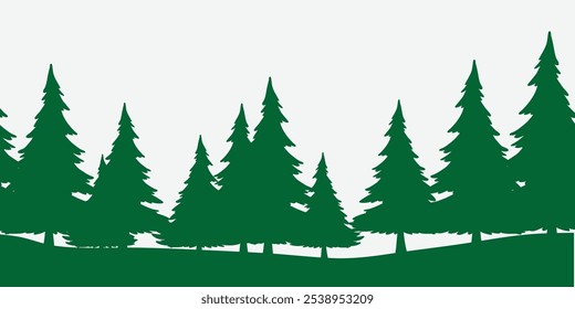 A simple Christmas tree silhouette on a clean background, creating a festive, minimalist look. Ideal for holiday cards, seasonal designs, or adding a subtle holiday touch to any project.