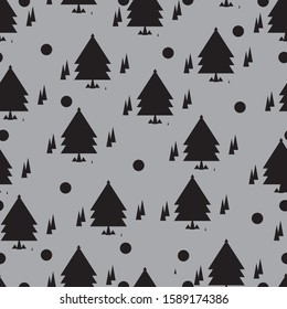 simple christmas tree xmas geometric shape triangel shape seamless pattern vector 