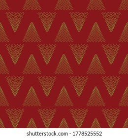 Einfache Weihnachtsbäume nahtlos Vektormuster. Holiday Surface Print Design für Stoffe, Schreibwaren, Geschenkverpackungen, Karten, Hintergründe, Textilien und Verpackungen.