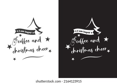 Simple Christmas typographic design for t shirt. 