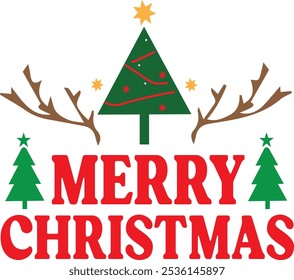 Un diseño de tipografía de Navidades simples, Navidades, Diseño, moderno, ilustración, Vector, diseño, abstracto, impresión, camiseta, diseño,