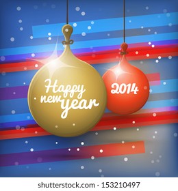 Simple christmas vector illustration with short wish