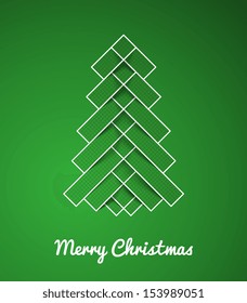 Simple christmas vector illustration with short wish