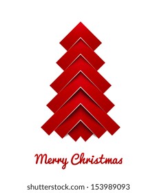 Simple christmas vector illustration with short wish