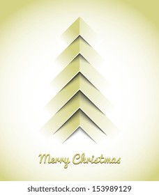 Simple christmas vector illustration with short wish