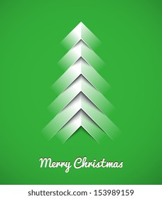 Simple christmas vector illustration with short wish