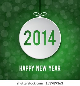 Simple christmas vector illustration with short wish