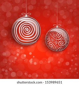 Simple christmas vector illustration with short wish