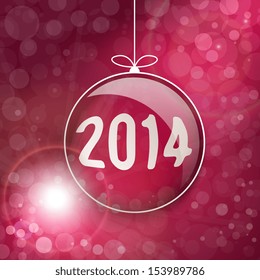 Simple christmas vector illustration with short wish