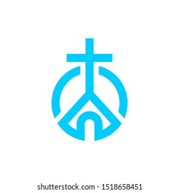 simple the church logo designs