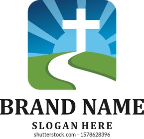 simple church logo and flow
