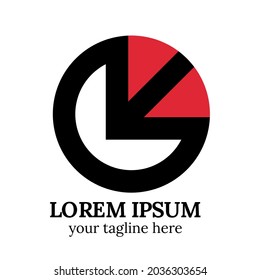 Simple circle arrow logo design