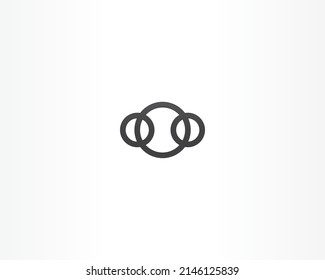 simple circle concept logo design icon