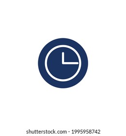 simple circle creative clock icon