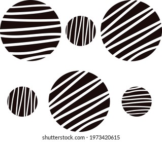 Simple circle design and symbol art