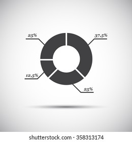Simple circle diagram for your infographic and templates