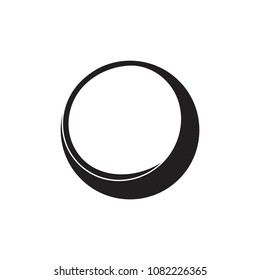 simple circle flow symbol vector