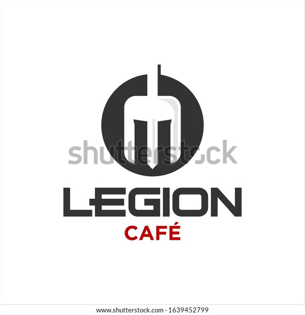 Simple Circle Fork Logo Design Template Stock Vector Royalty Free