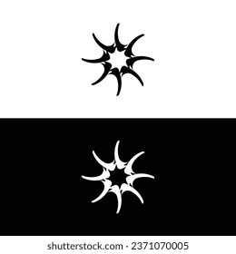 Diseño de logotipo vectorial de icono de círculo simple 