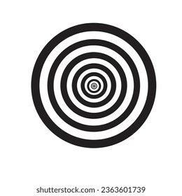 A simple circle illusion by focusing your gaze in the circle can bring you into your subconscious mind.