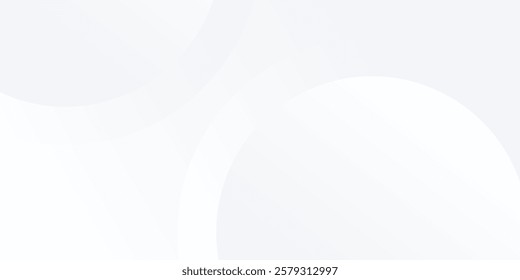 Simple circle lines white glowing geometric lines on gray background. Modern shiny blue circle lines pattern modern abstract