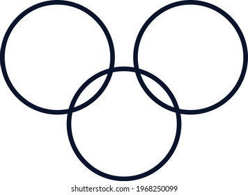 Simple circle logo design and symbol art