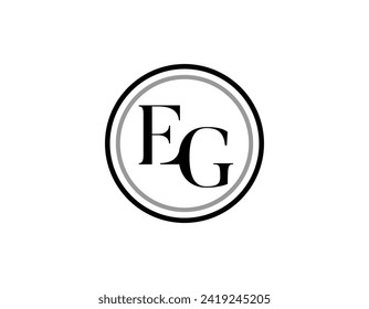 Simple Circle EG Logo Design Template