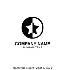 Simple circle logo with star center