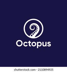 simple circle octopus design template