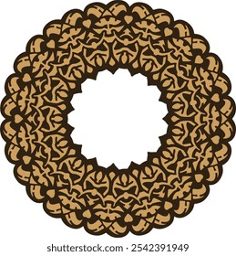 Borde simple del ornamento del círculo con estilo clásico