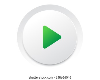 Simple circle play UI switch button vector vector format
